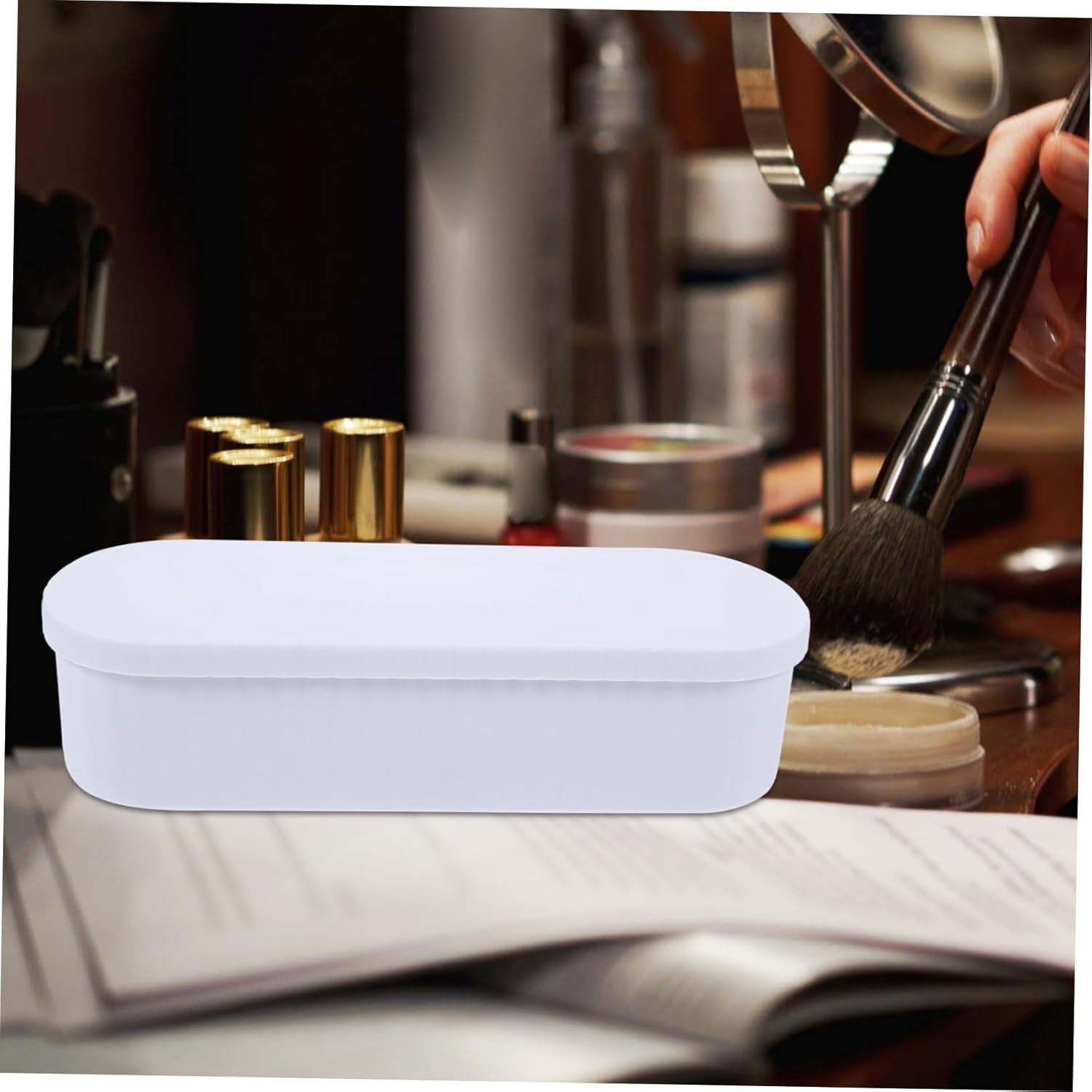 Makeup Brush Cleaner Storage Box Electric Makeup Brush Cleaner for Women Portable Cleaning Box