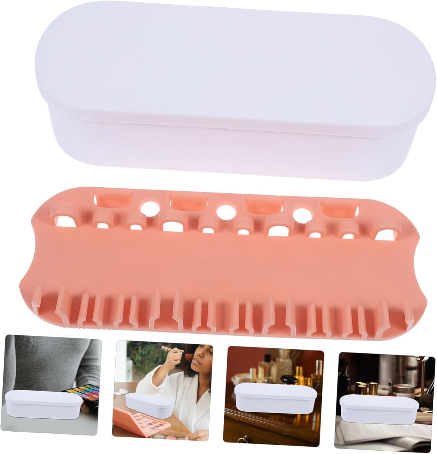 Makeup Brush Cleaner Storage Box Electric Makeup Brush Cleaner for Women Portable Cleaning Box