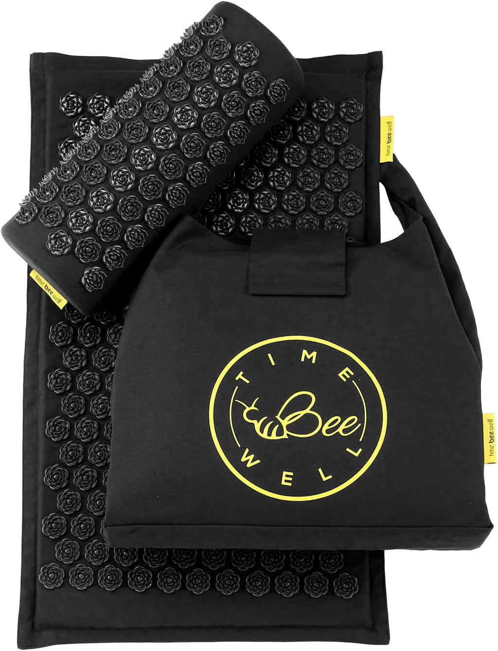 Acupressure Mat and Pillow Set | Acupuncture Mat for Back and Neck Pain Relief | Pranamat Inspired Accupressure Mats for Stress, Sciatic Pain, Feet Massage | Eco-Friendly Travel Bag Included